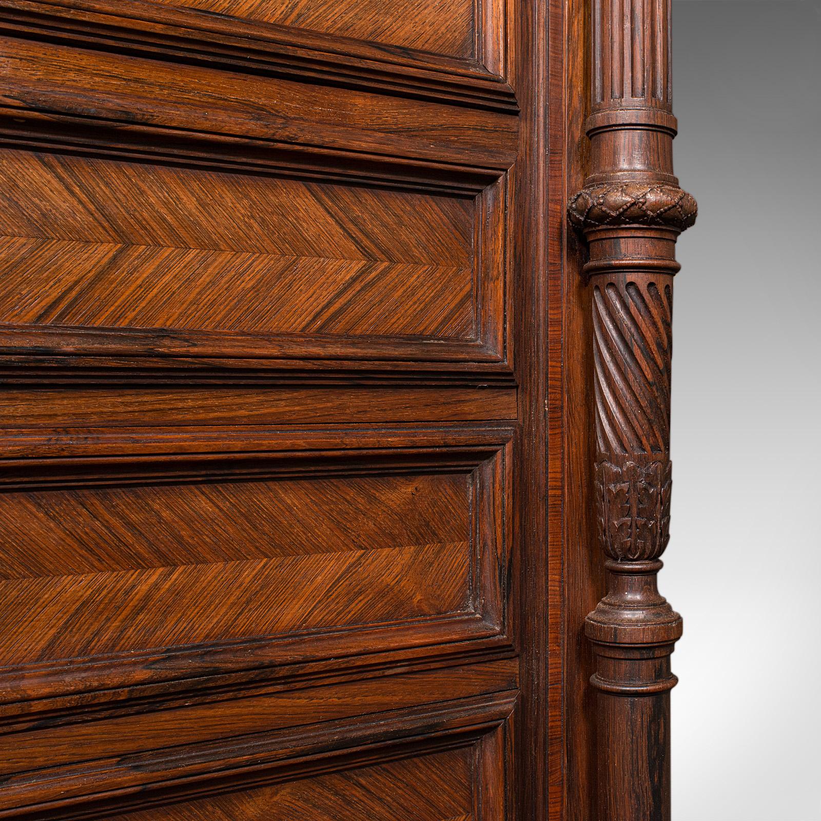 Antico scrittoio per corrispondenza Tallboy, Francese, Kingwood, Escritoire, Vittoriano in vendita 4