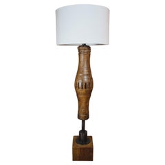 Antique Tambour Floor Lamp