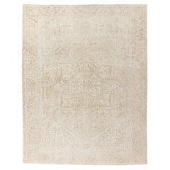 Antike Tan Persisch Heriz Bereich Teppich 10'8 x 13'5