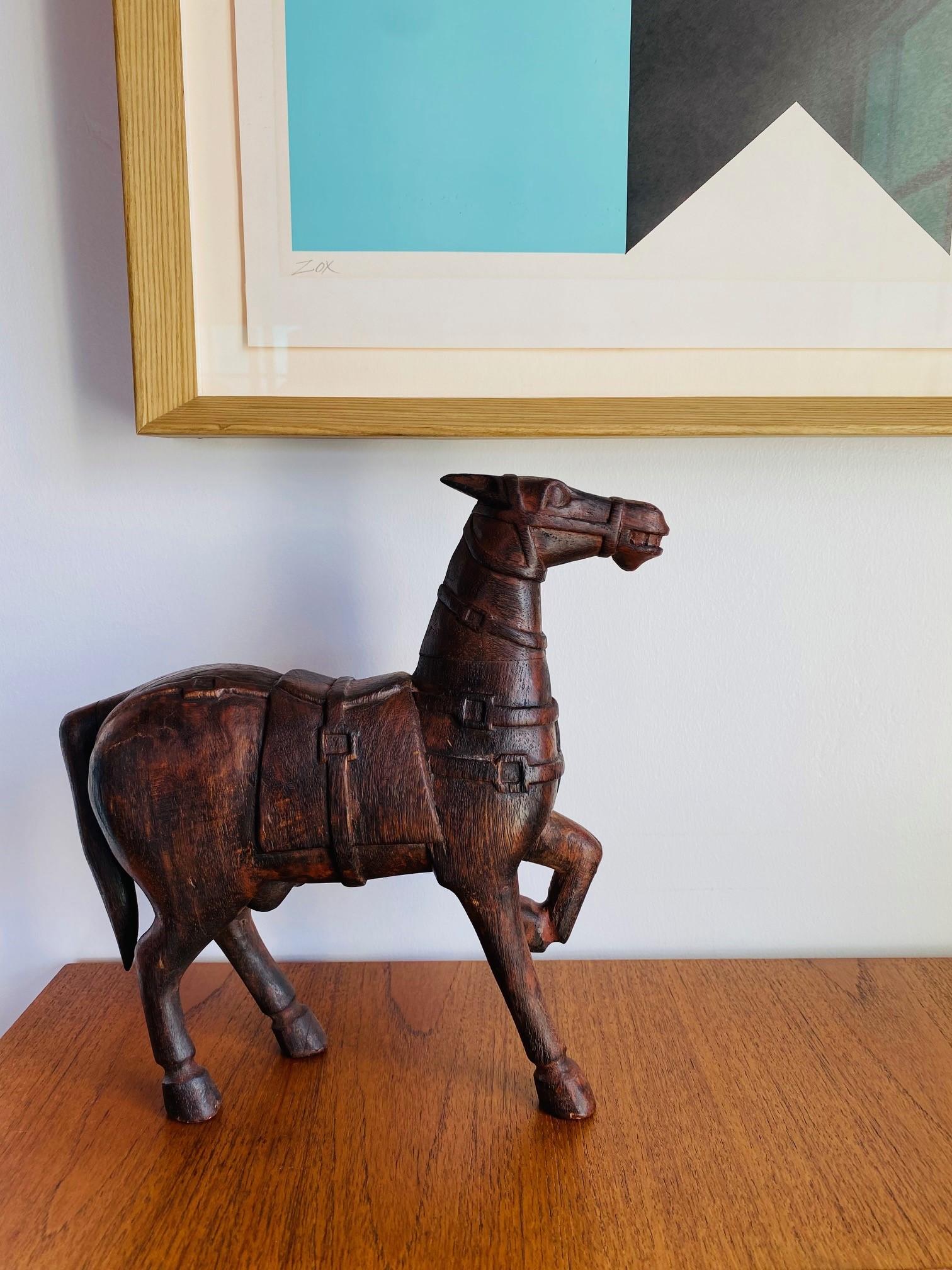 Antique Tang-Style Horse Sculpture For Sale 3