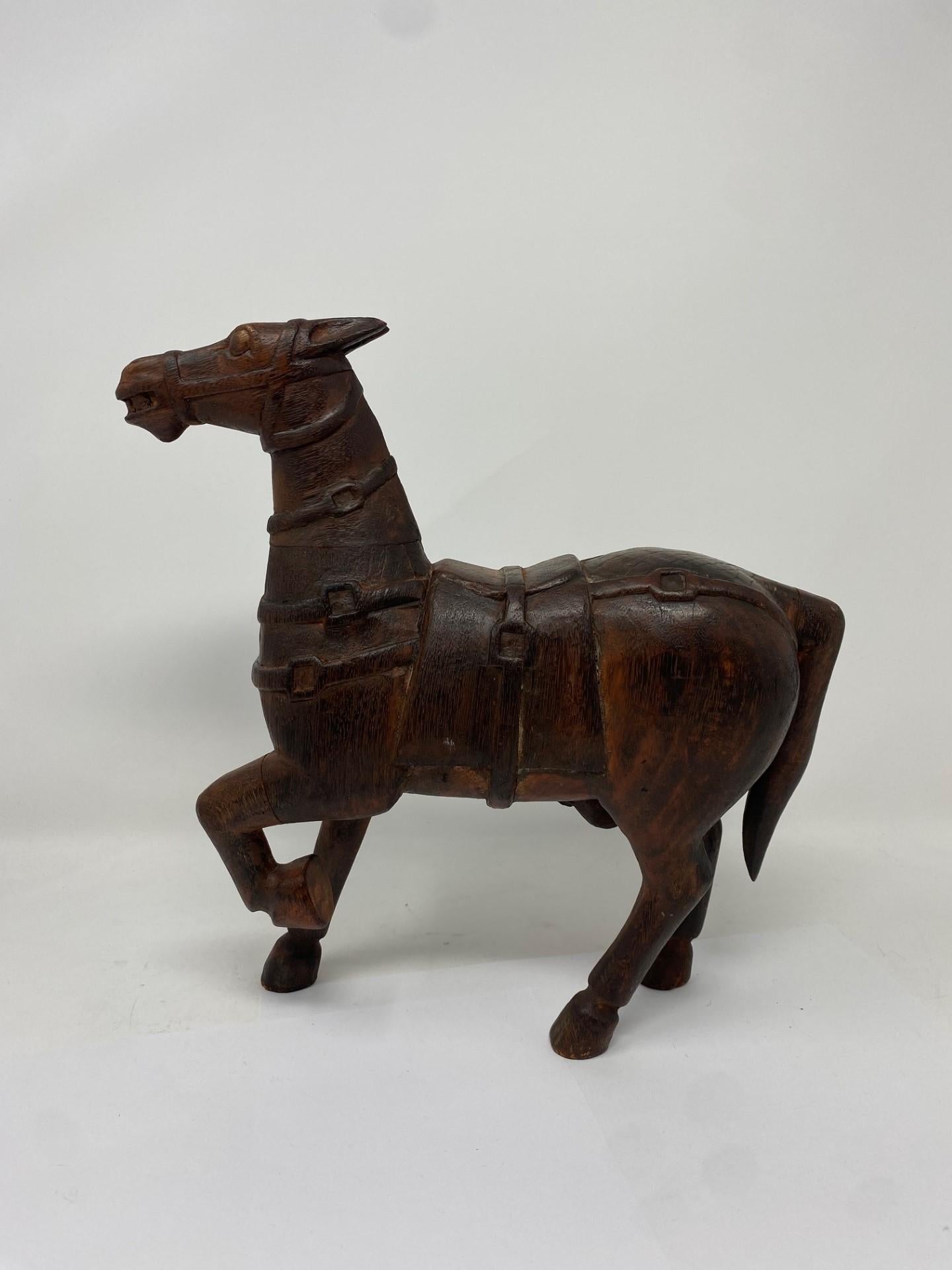 Antique Tang-Style Horse Sculpture For Sale 4