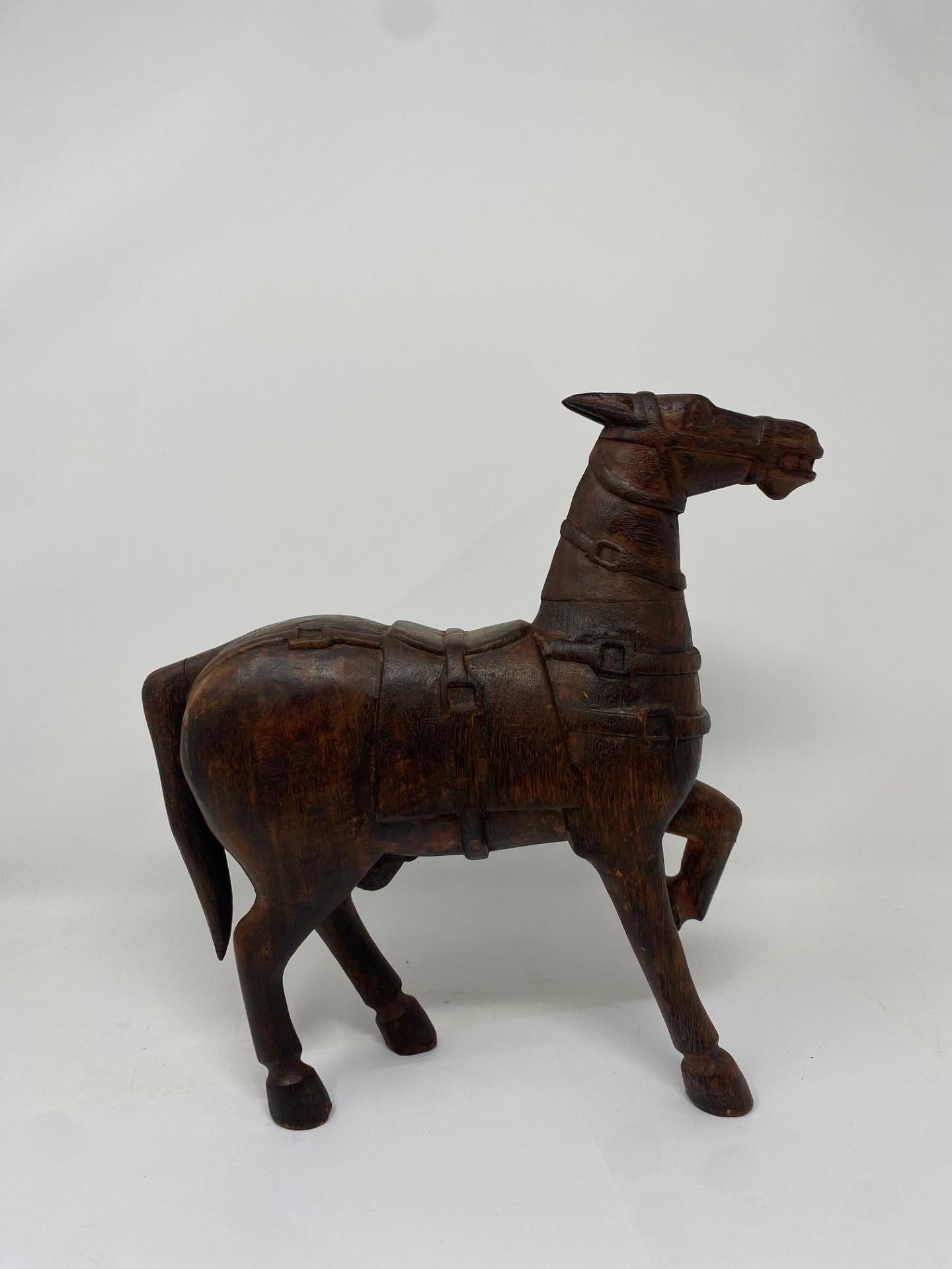 Antique Tang-Style Horse Sculpture For Sale 5