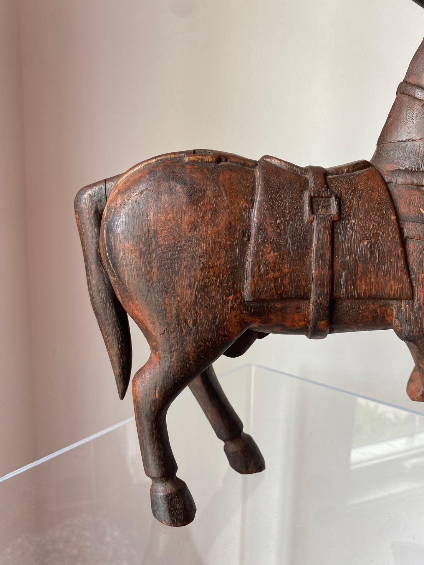 20th Century Antique Tang-Style Horse Sculpture For Sale