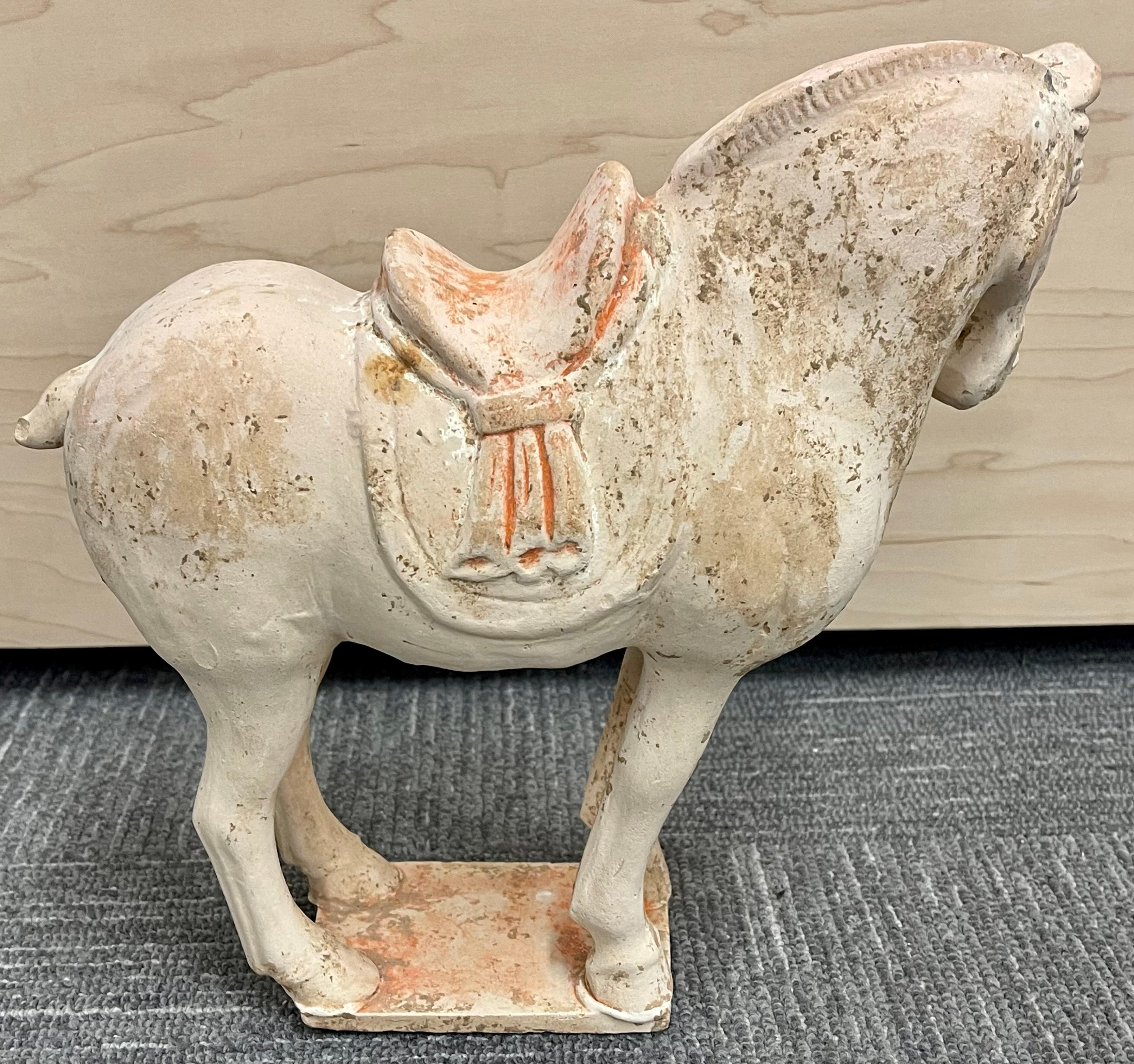 20th Century Antique Tang Style Pottery Horse