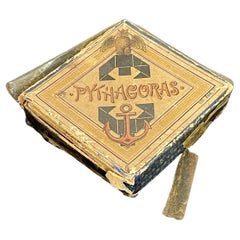 Antique Tangram Puzzle by Richter, Burnt Clay, Historism Style, 1910 Antique Tangram Puzzle by Richter, Burnt Clay, Historism Style, 1910