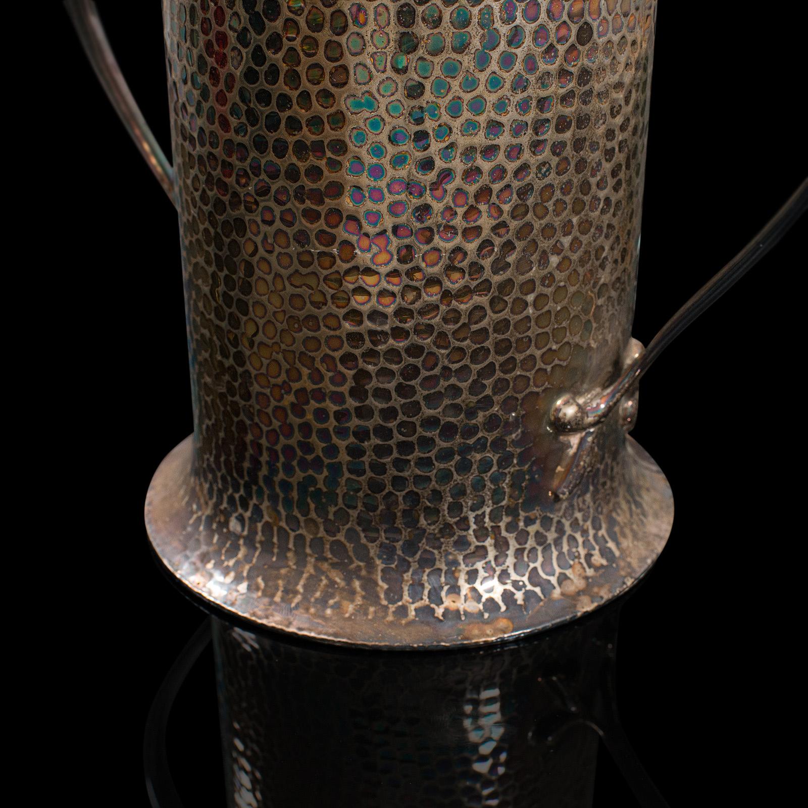 Antike Tankard-Vase, englisch, versilbert, Krug, Vase, Jugendstil, viktorianisch, 1900 im Angebot 5
