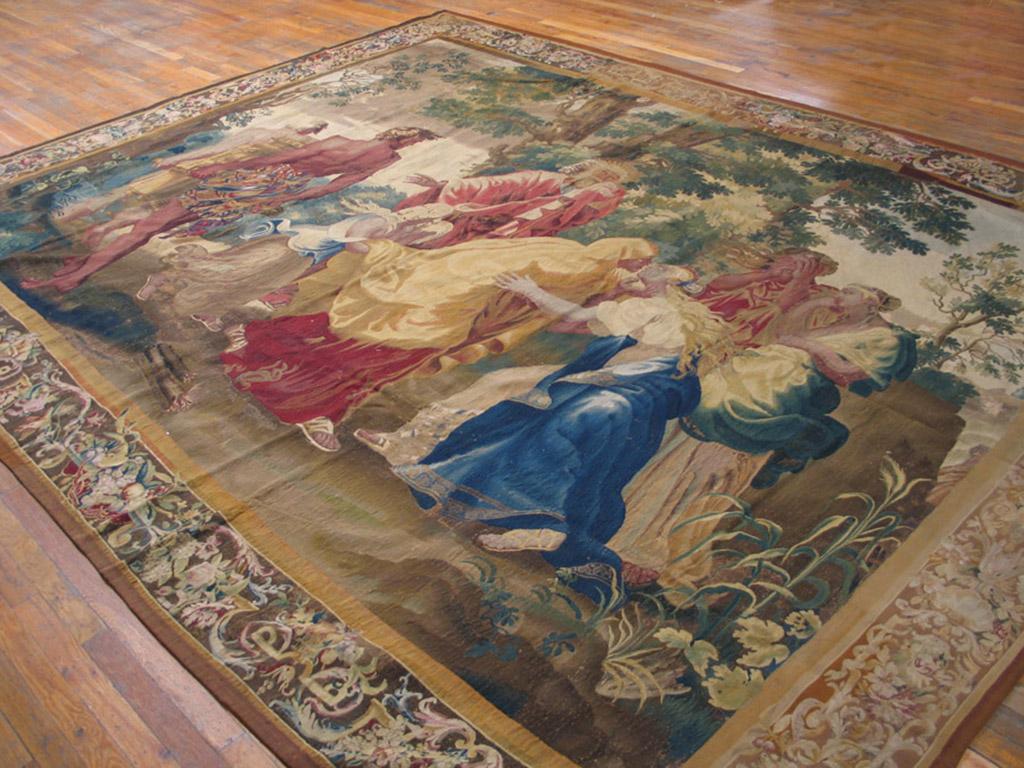 17th Century Flanders Biblical Tapestry ( 10' x 12'8