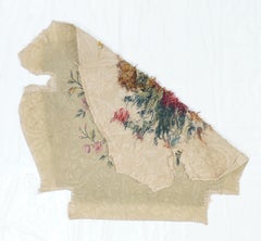 Antique French tapestry seat cover. Circa 1890 one of pair