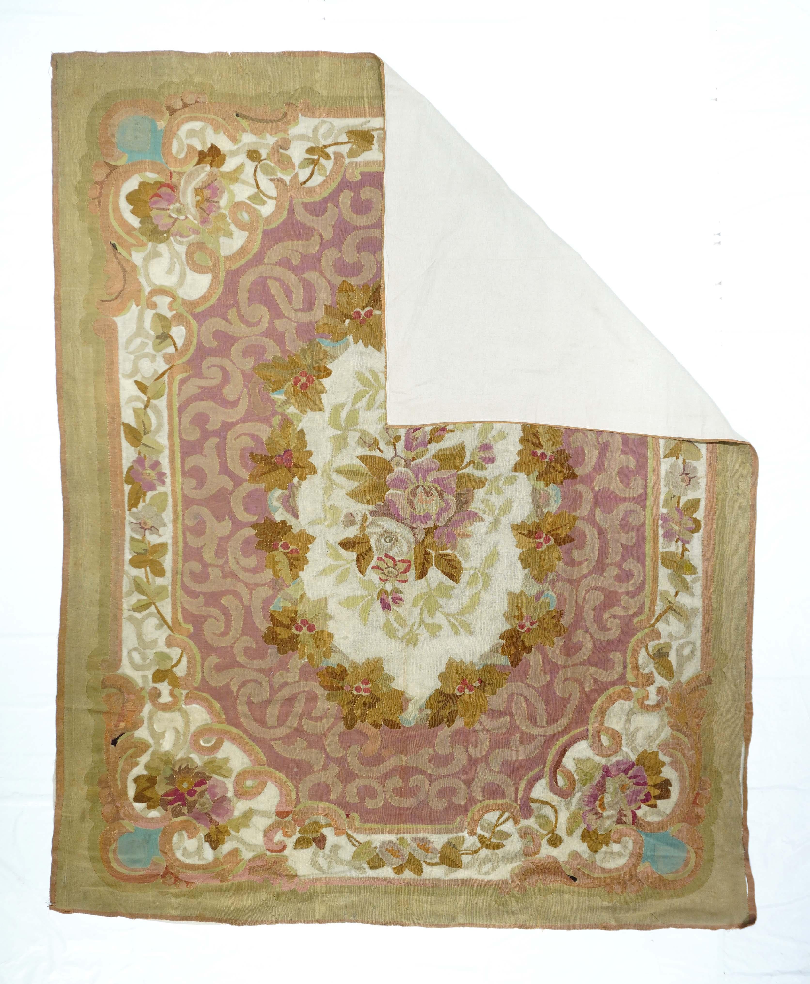 Antique Tapestry 18th century 6'1'' x 8'6'.