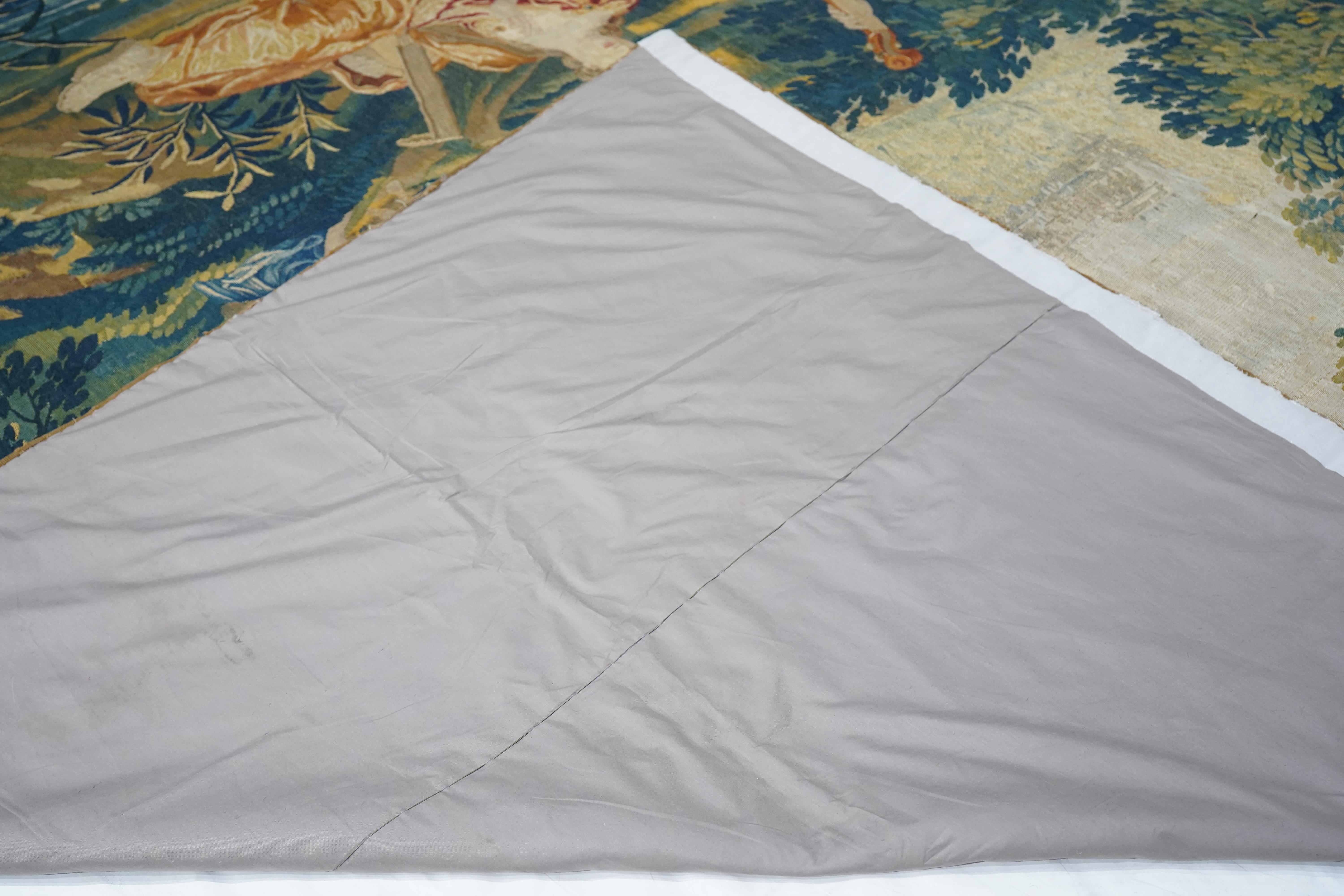 Antique Tapestry 9’4” x 14’10” For Sale 3