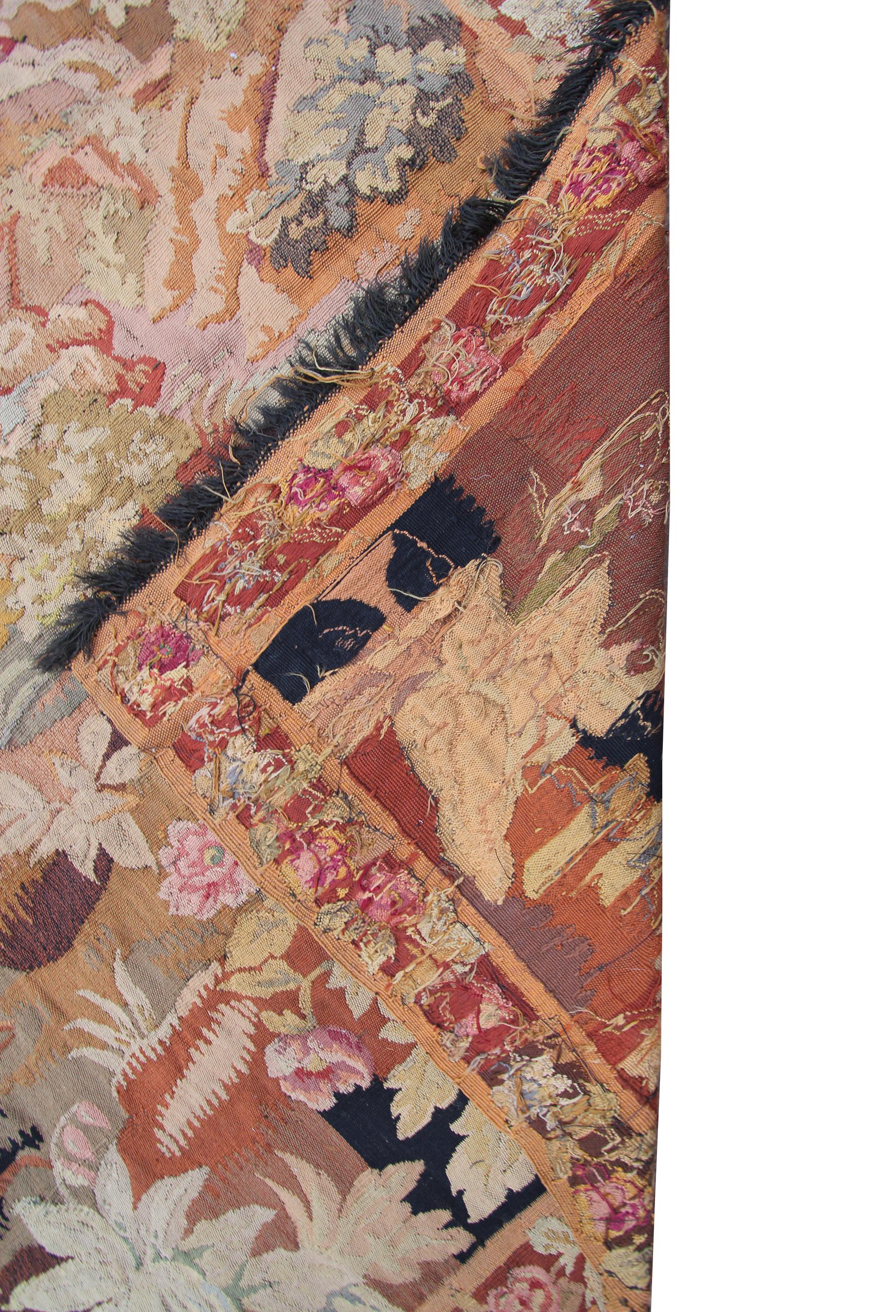 Antique Tapestry Antique French Tapestry Large Tapestry Verdure Tapestry, 1920 6