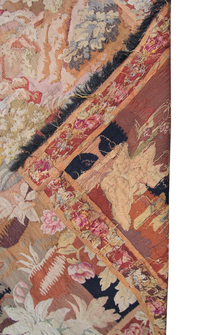 Antique Tapestry Antique French Tapestry Large Tapestry Verdure Tapestry, 1920 For Sale 6