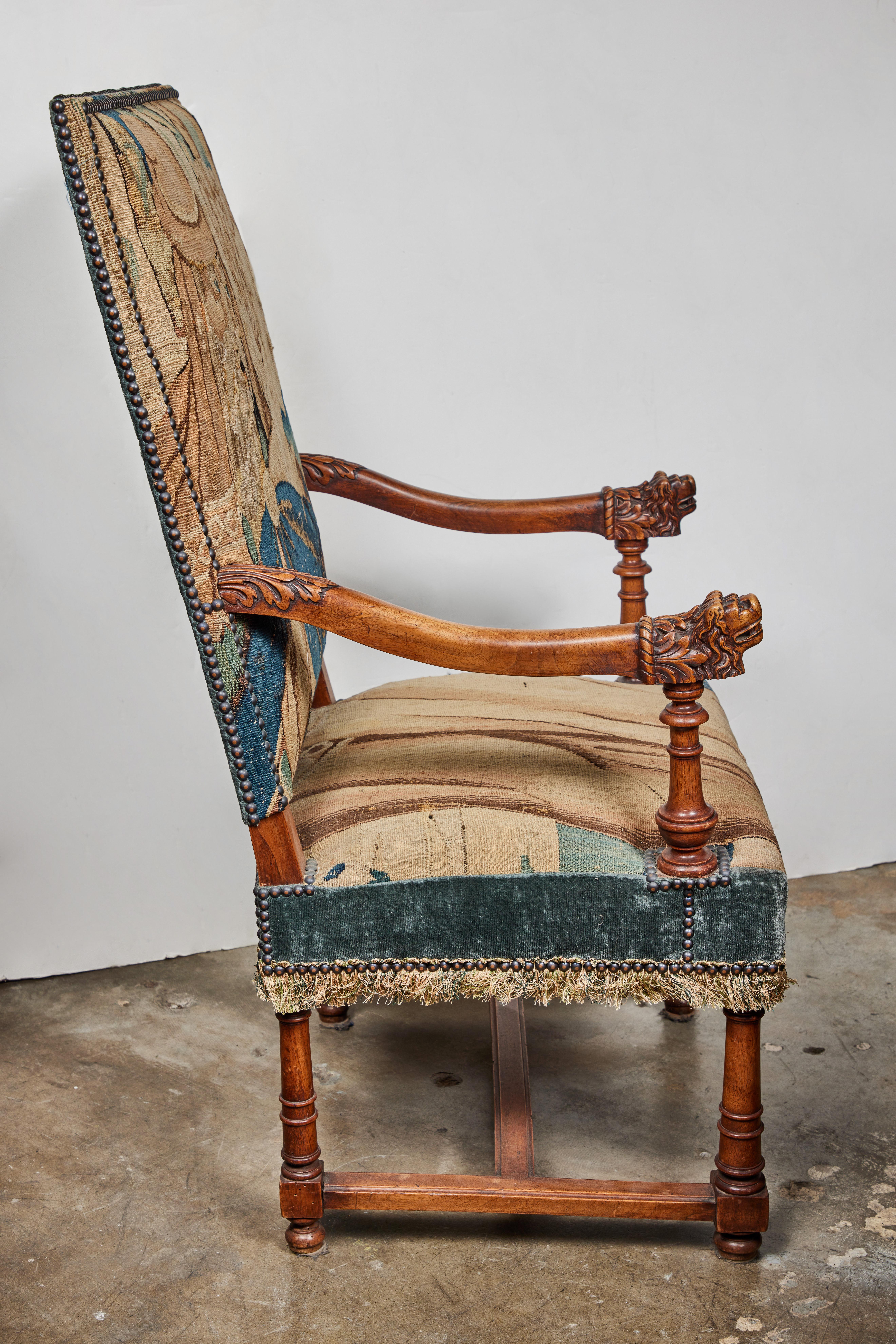 tapestry chair antique