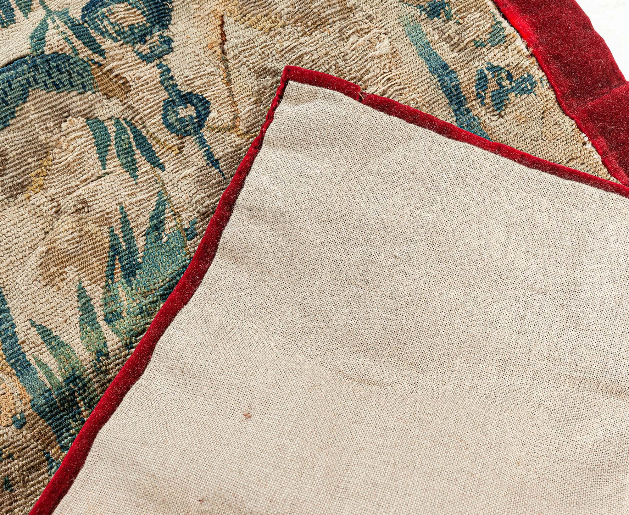 Antique Tapestry Fragment Runner For Sale 2