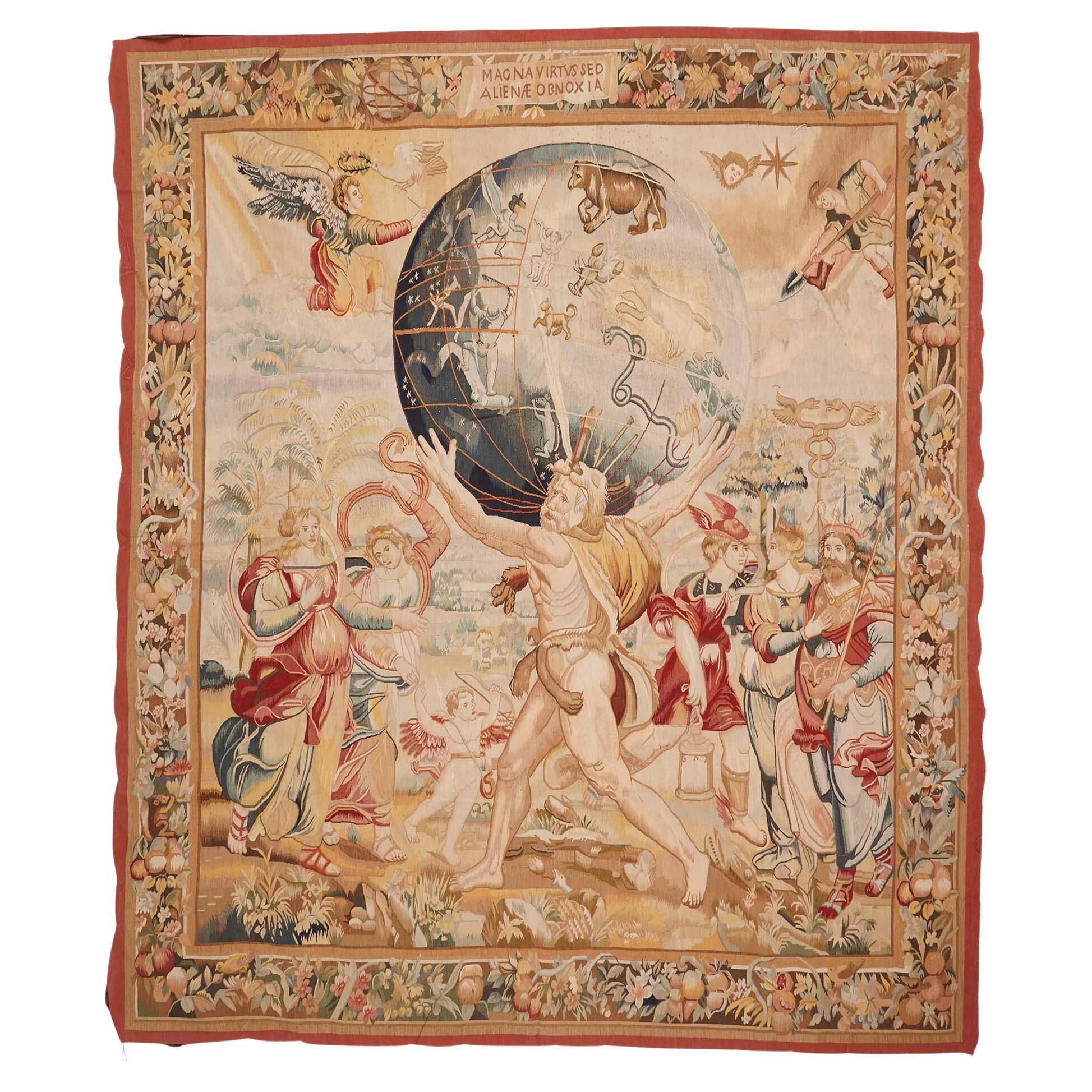 Antique Tapestry in the Style of van Orley Depicting Hercules For Sale