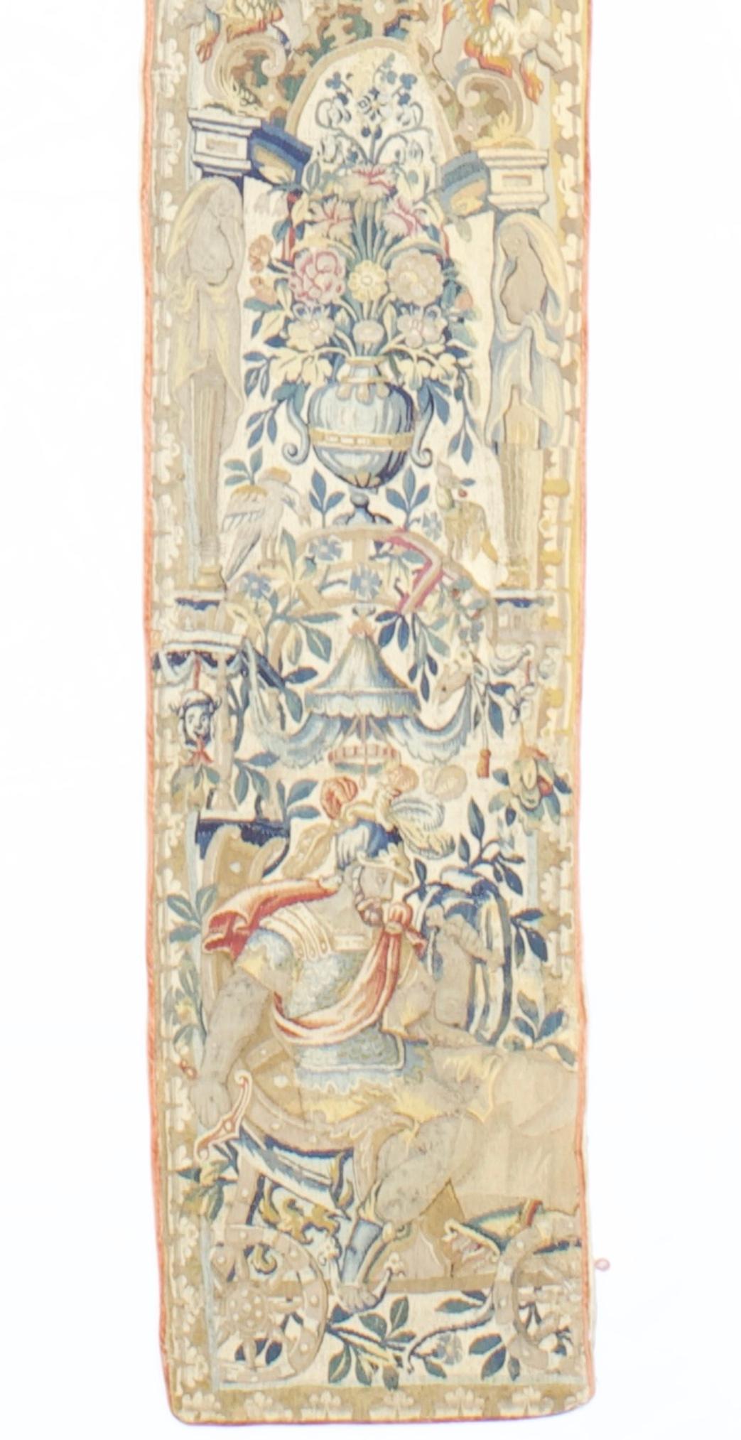 Européen Panneau de tapisserie antique (une paire) 1'2