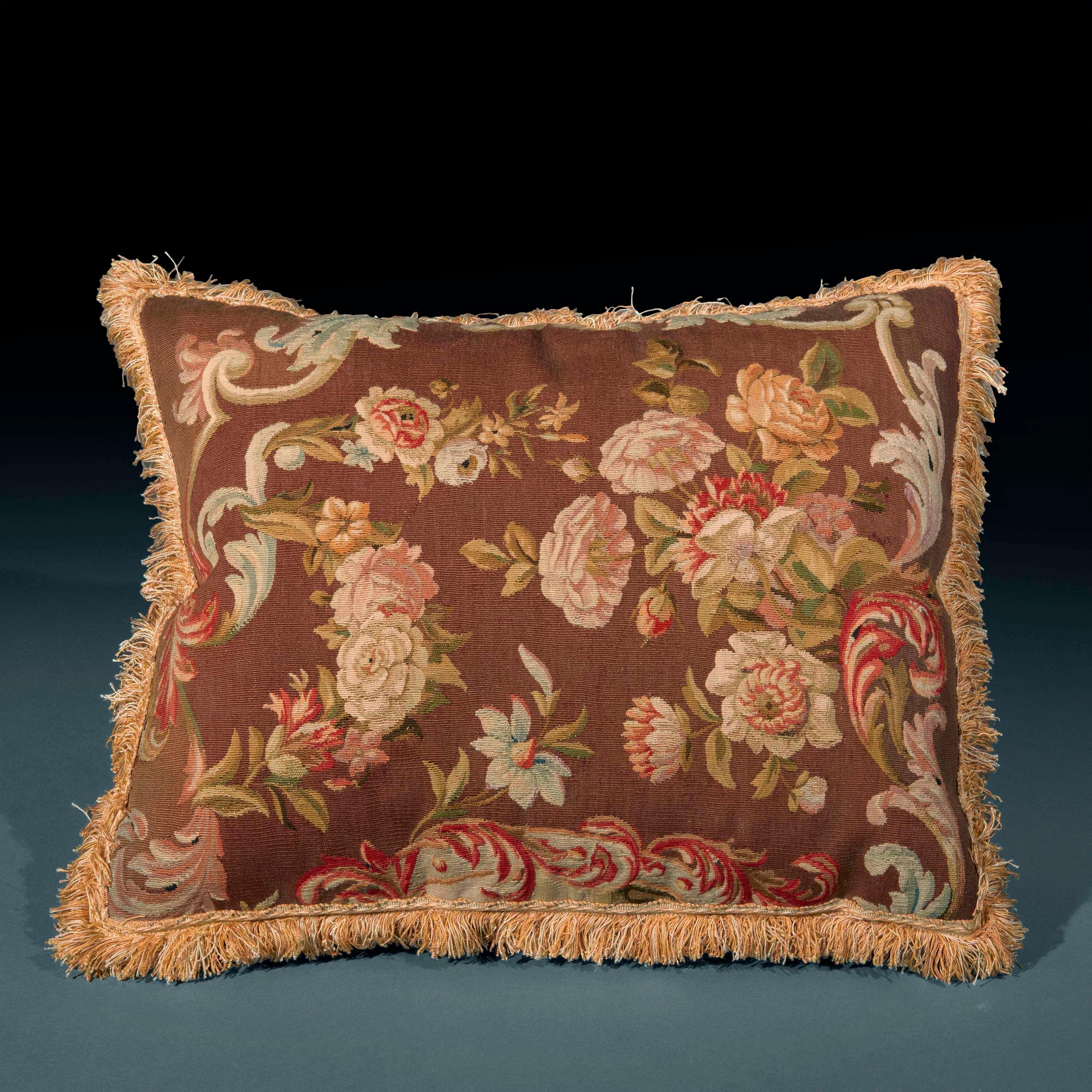 Louis XVI Antique Tapestry Pillow or Cushion, 18th Century