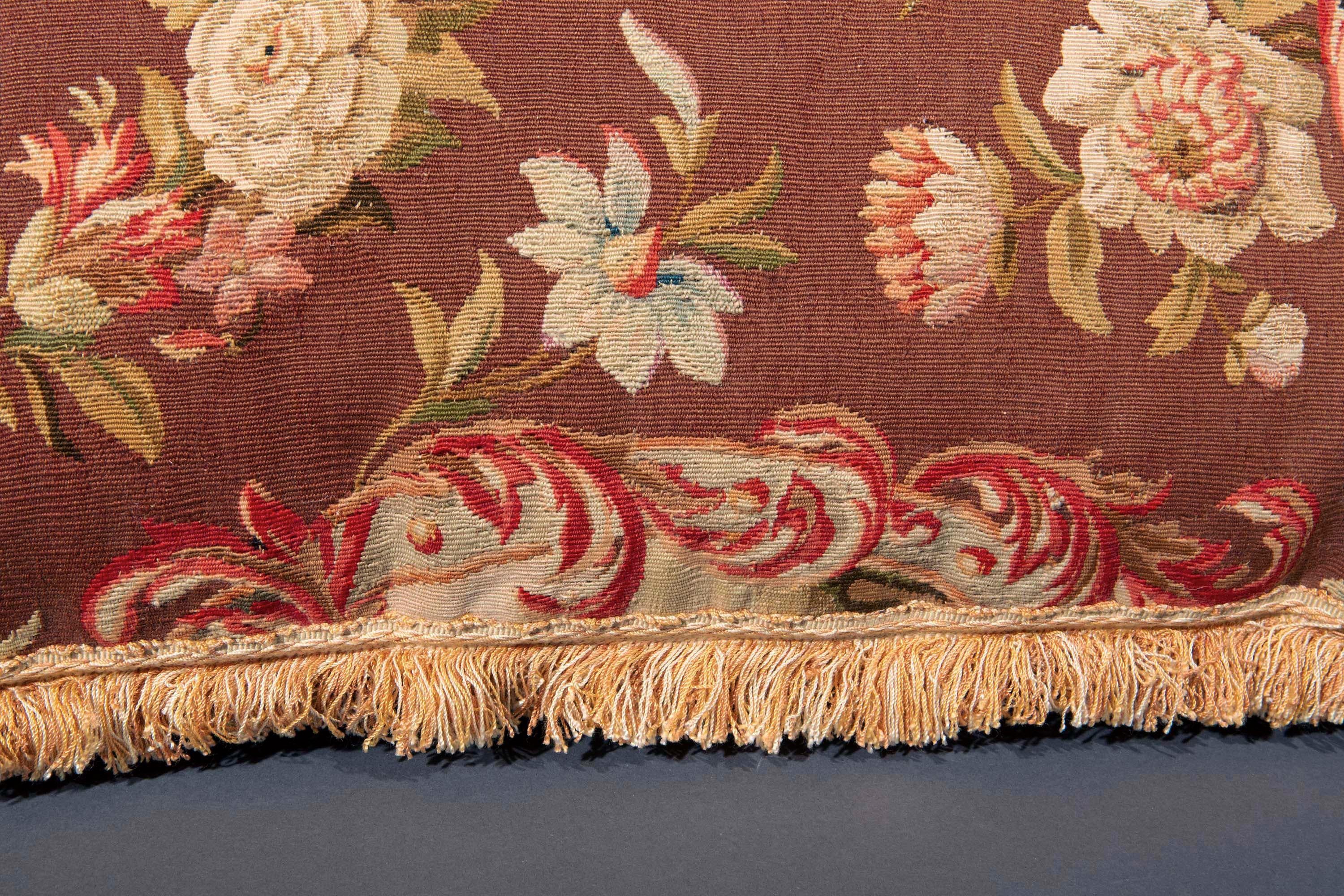 Antique Tapestry Pillow or Cushion, 18th Century In Good Condition In Richmond, London