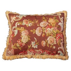 Antique Tapestry Pillow or Cushion, 18th Century