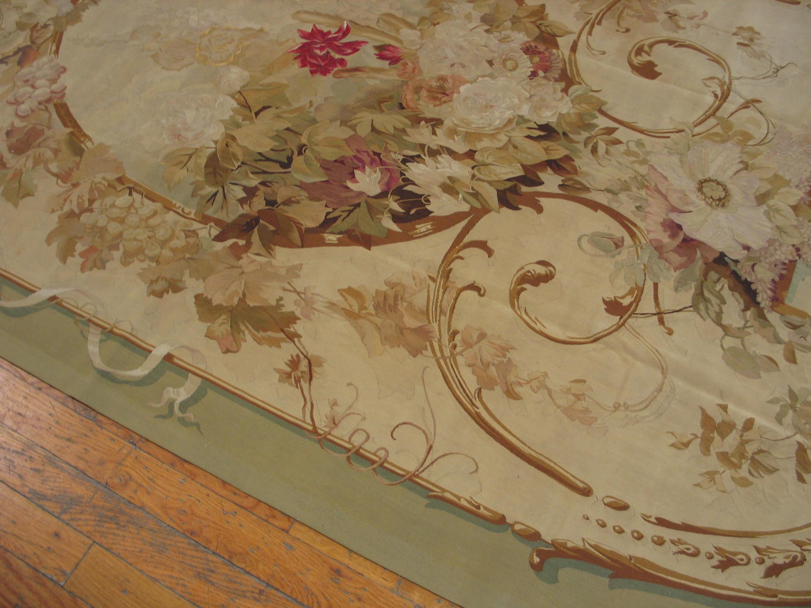 Late 19th Century French Silk Tapestry ( 4'2