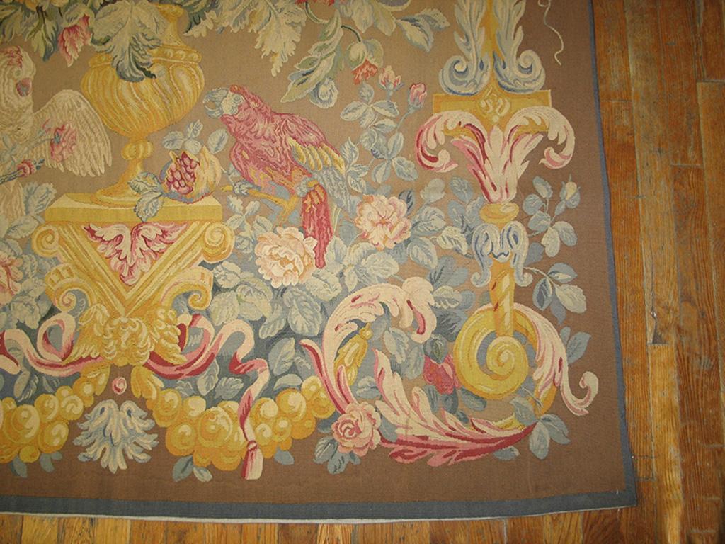 Hand-Woven Late 19th Century French Tapestry ( 5'2