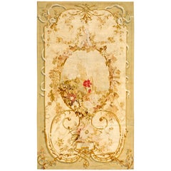 Tapisserie française en soie de la fin du XIXe siècle ( 4'2"" x 7'2"" - 127 x 218 cm)