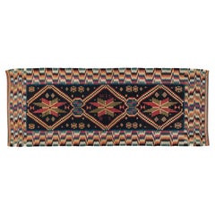 Antique Tapestry-Woven Carriage Cushion Cover (rölakan), Skåne County, Sweden