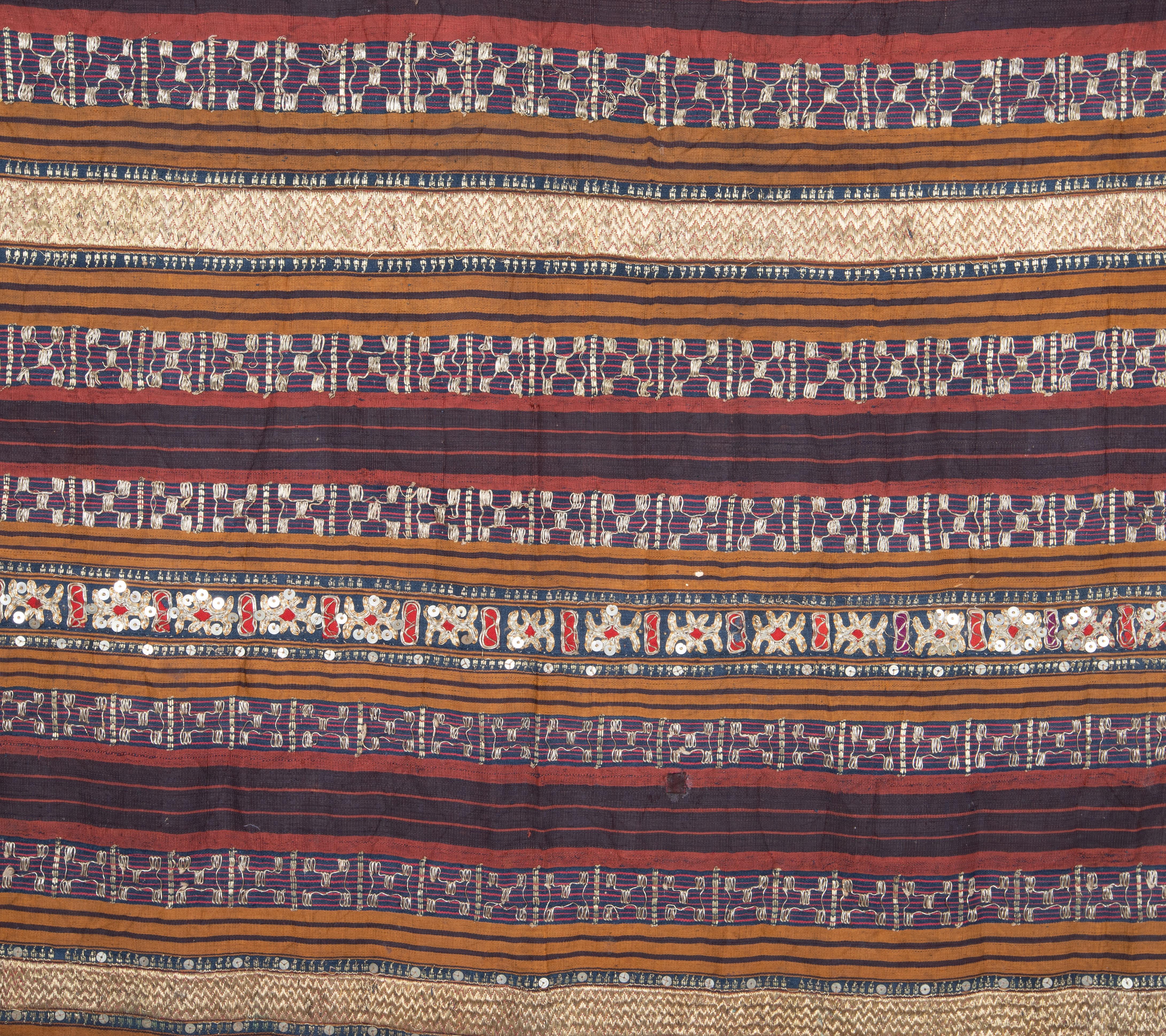 Indonesian Antique Tapis Saron, Sumatra, Indonesia, Early 20th C For Sale