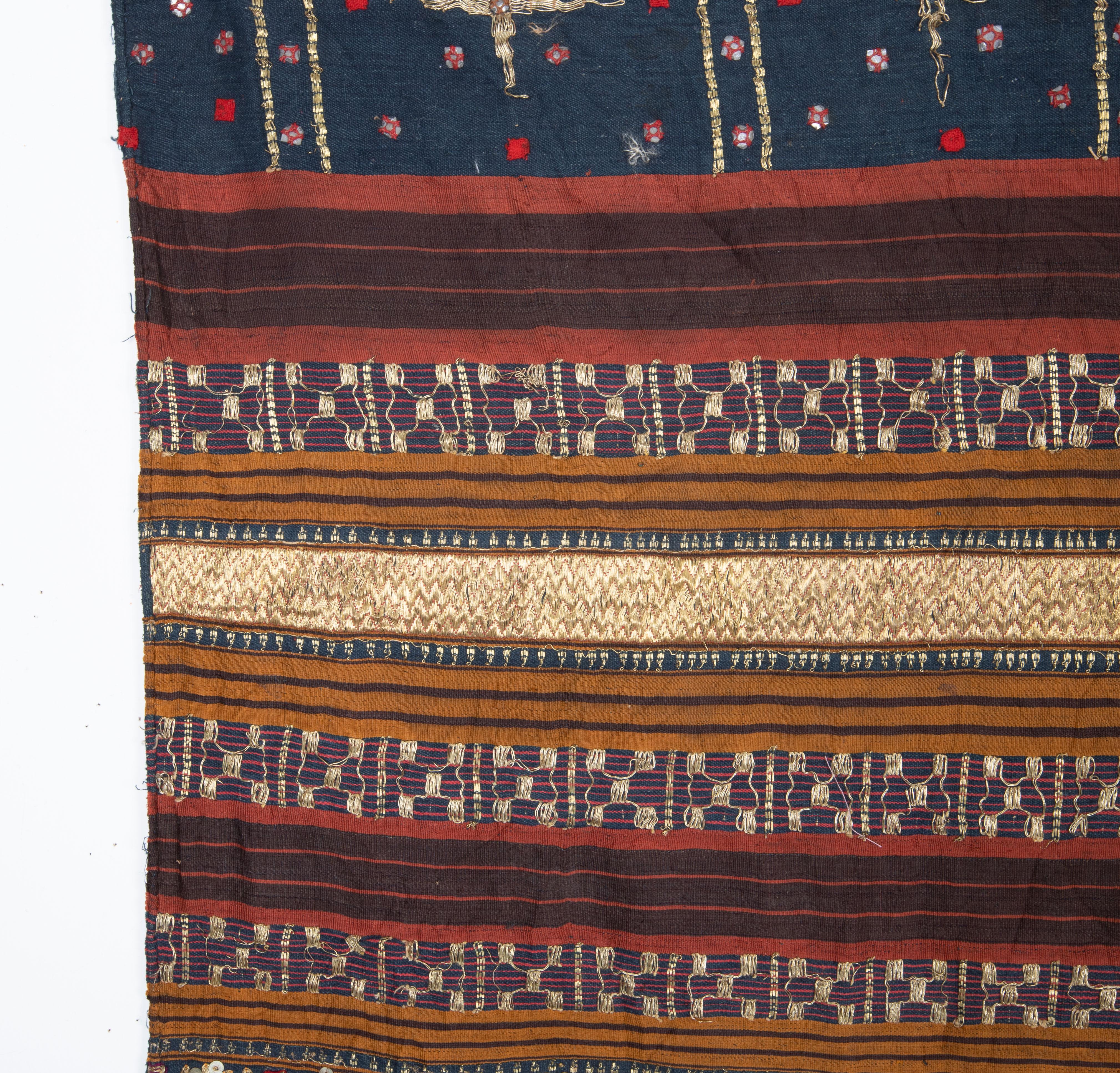 Embroidered Antique Tapis Saron, Sumatra, Indonesia, Early 20th C