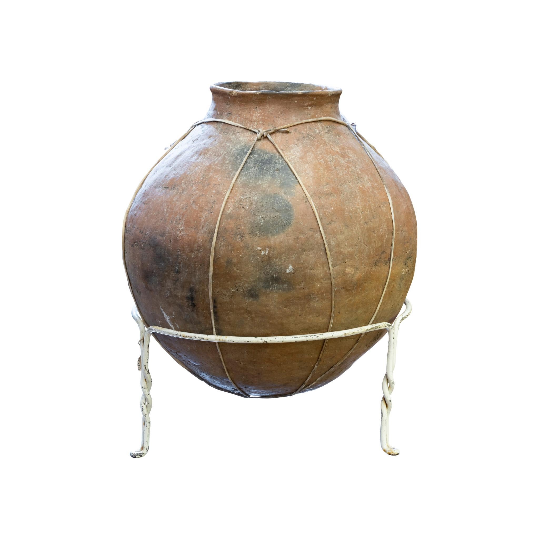 Mexican Antique Tarahumara Tesquino Vessel For Sale