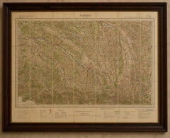 Antique Tarbes & French Pyrenees Folding Map, Edward Stanford, 1922