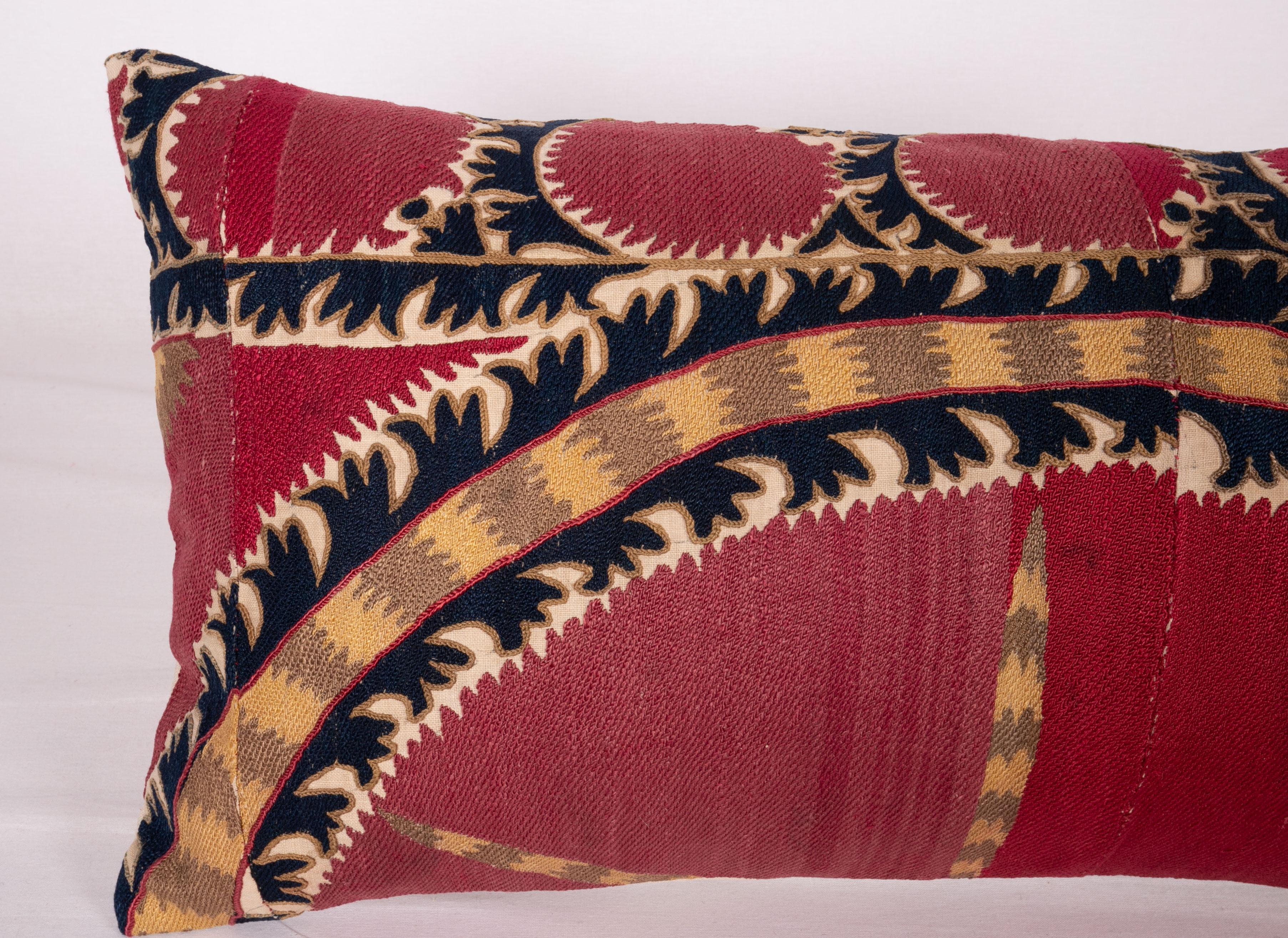 Uzbek Antique Tashkent Suzani Pillow Case Made from a 19th Century Suzani