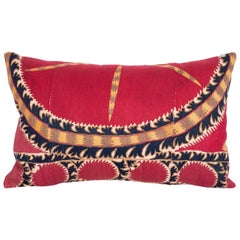 Antique Tashkent Suzani Pillow Case Made from a 19th Century Suzani