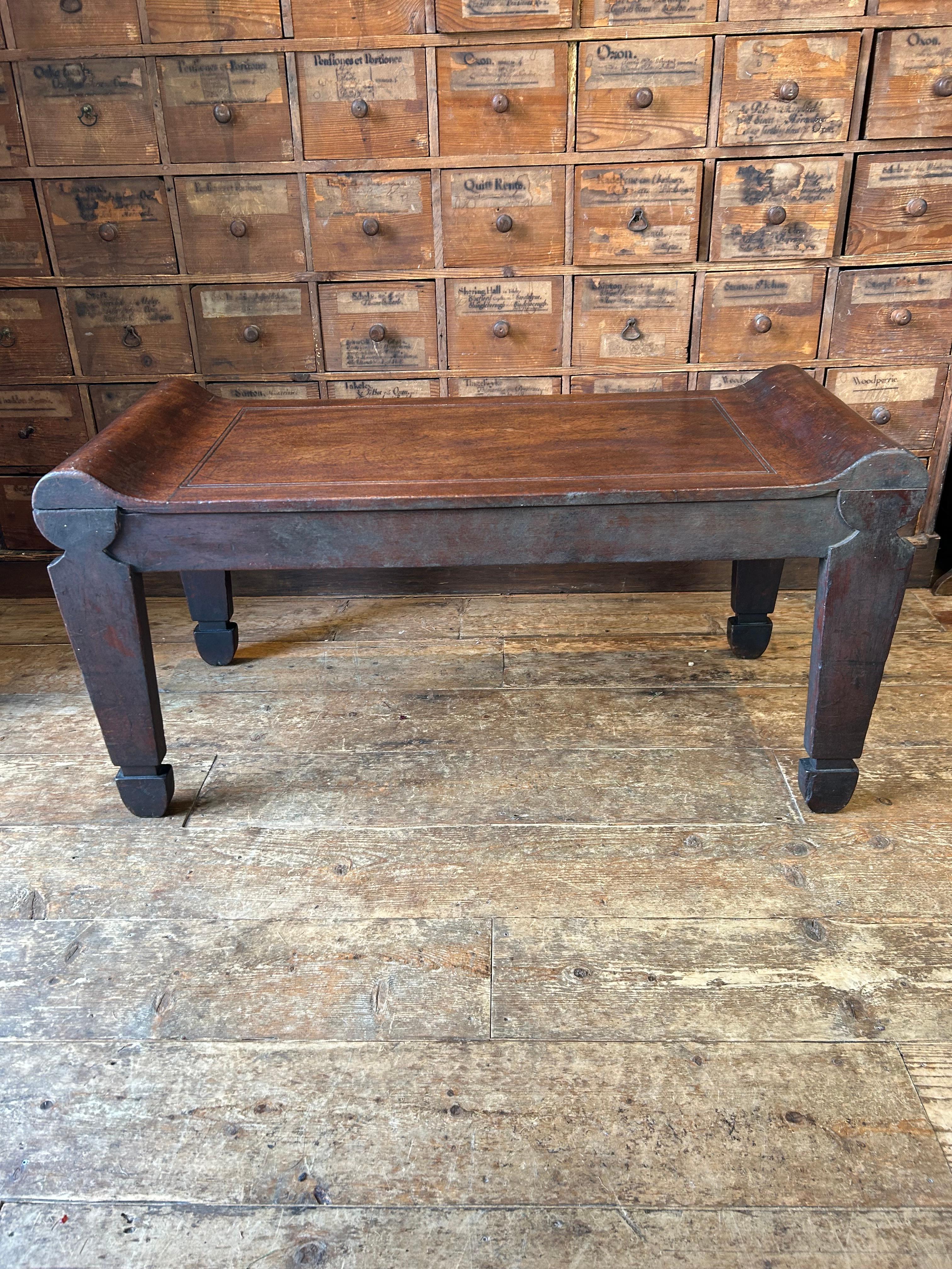 Ancien banc d'entrée anglais en acajou et marbre de Tatham, vers 1810 Bon état - En vente à Sherborne, GB