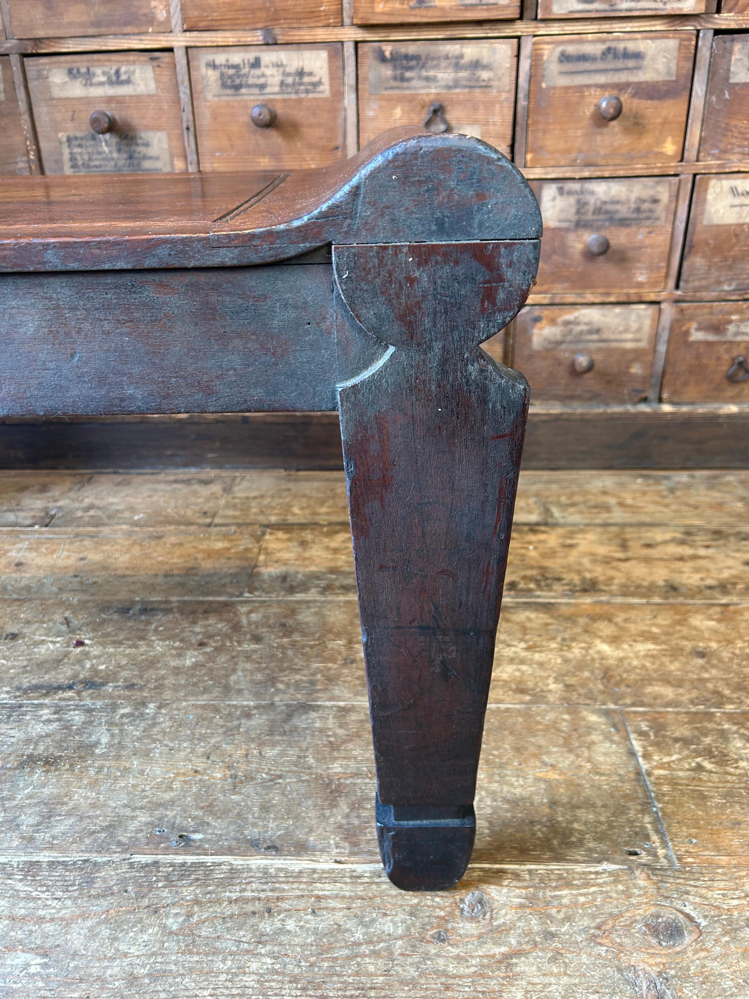 XIXe siècle Ancien banc d'entrée anglais en acajou et marbre de Tatham, vers 1810 en vente