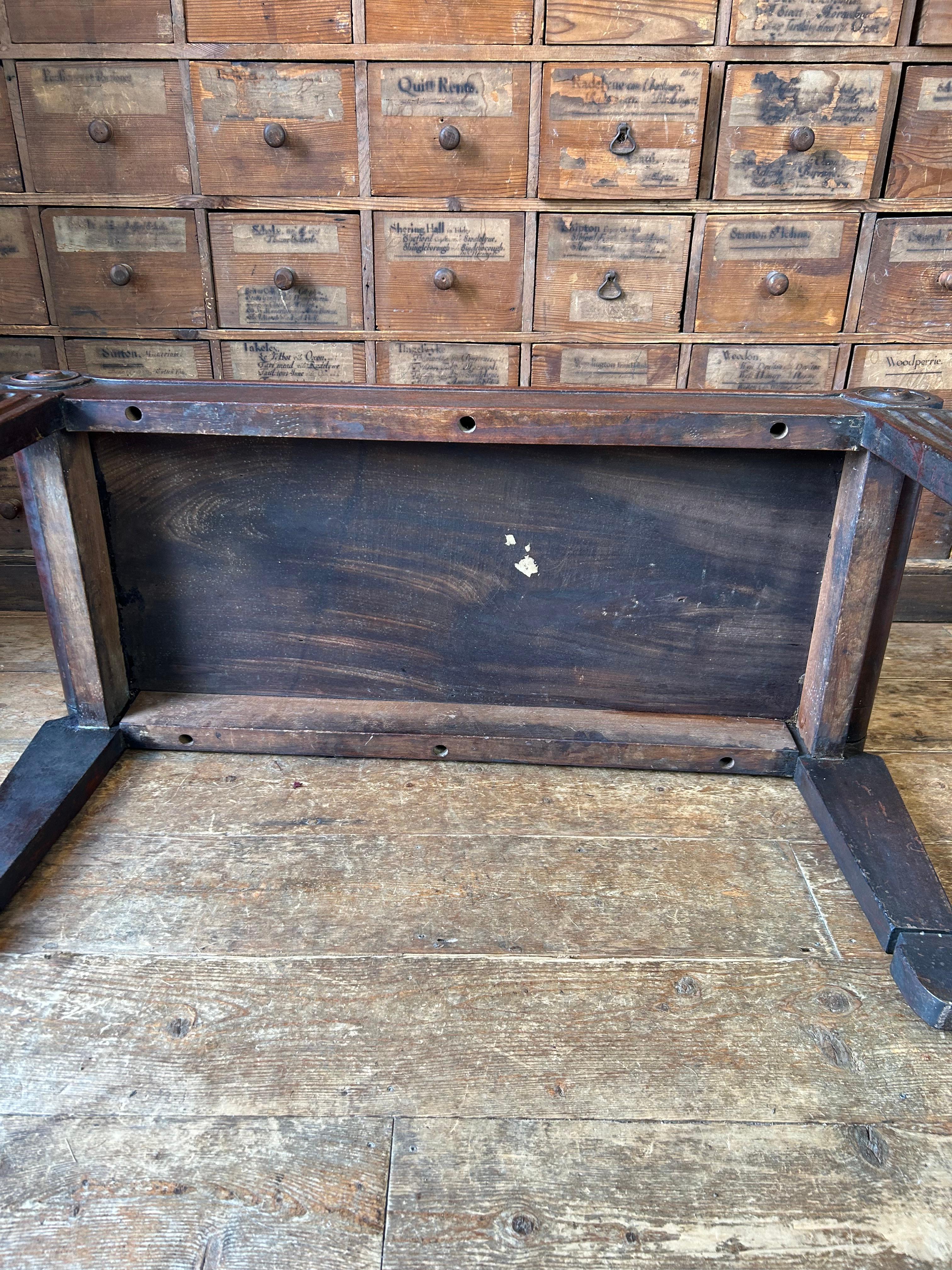 Ancien banc d'entrée anglais en acajou et marbre de Tatham, vers 1810 en vente 1