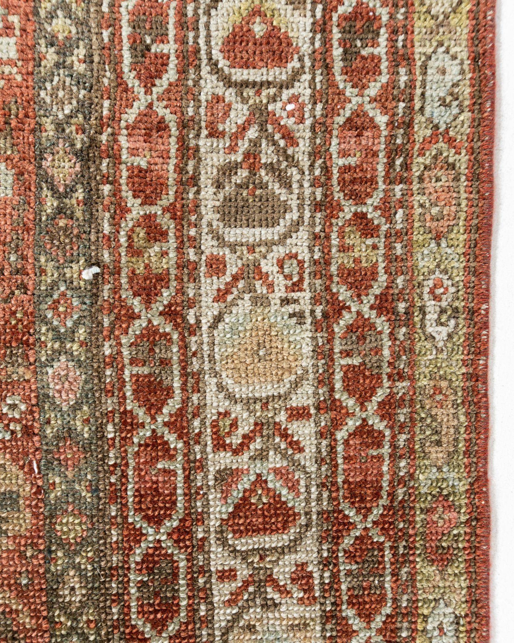 Antique Taupe Persian Malayer Runner 5'3 X 12'2 For Sale 4