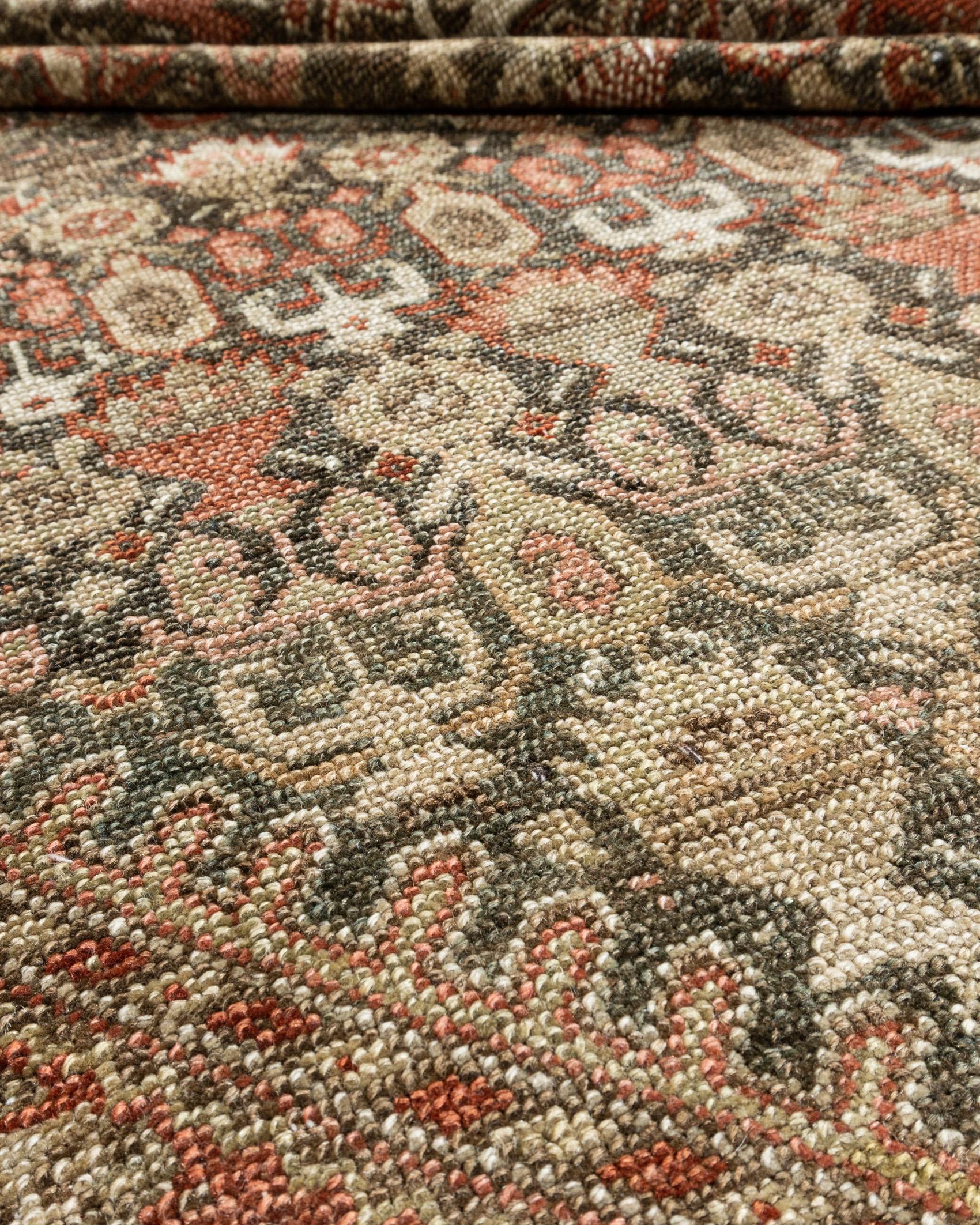 Antique Taupe Persian Malayer Runner 5'3 X 12'2 For Sale 2
