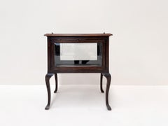 Antique Tea Cabinet / Display Vitrine with Removable Tray