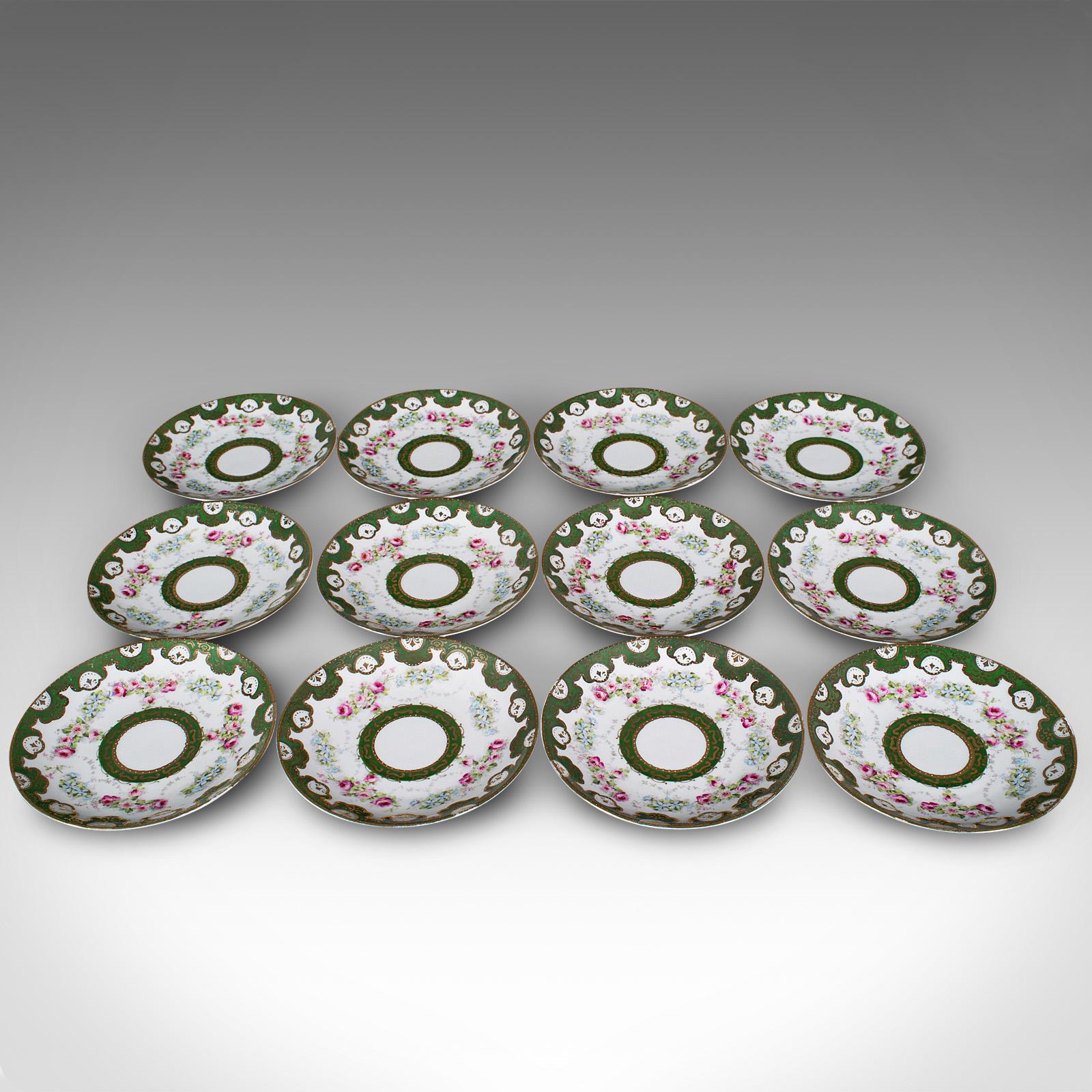 20th Century Antique Tea Service, German, Porcelain, 12 Person, Afternoon Set, Edwardian