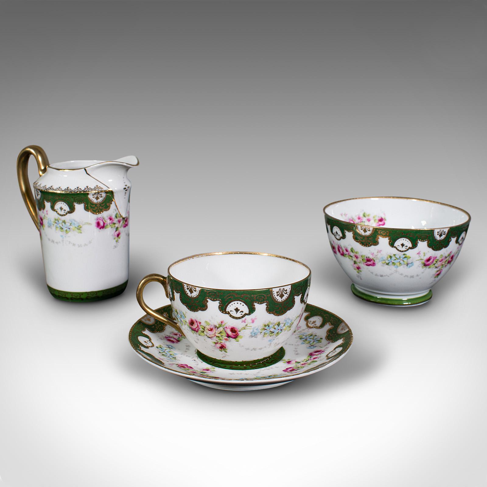 Antique Tea Service, German, Porcelain, 12 Person, Afternoon Set, Edwardian 2