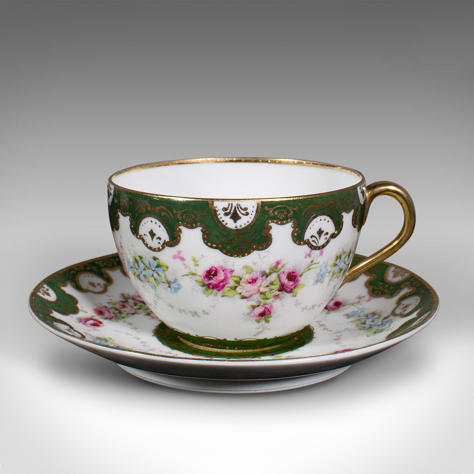 Antique Tea Service, German, Porcelain, 12 Person, Afternoon Set, Edwardian 4