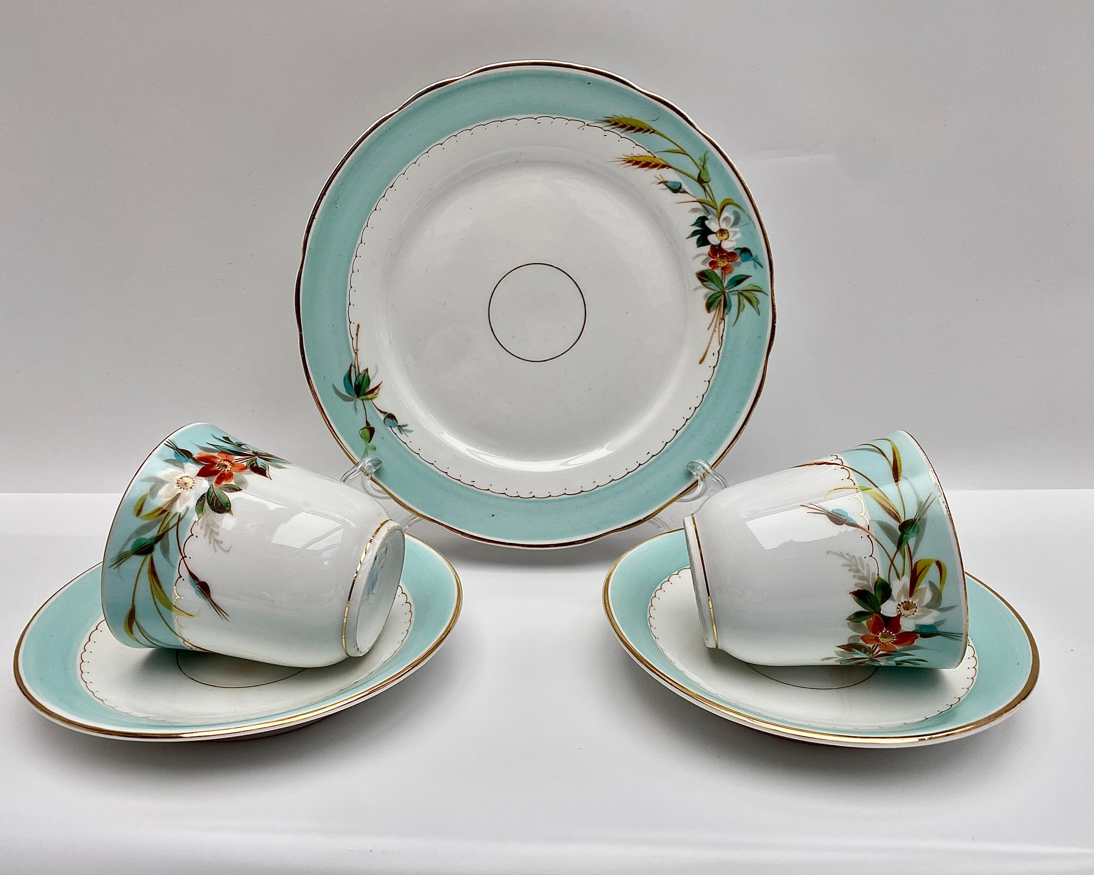 Antico set da tè per 9 persone, C. Tielsch, 1890, Germania in vendita 6
