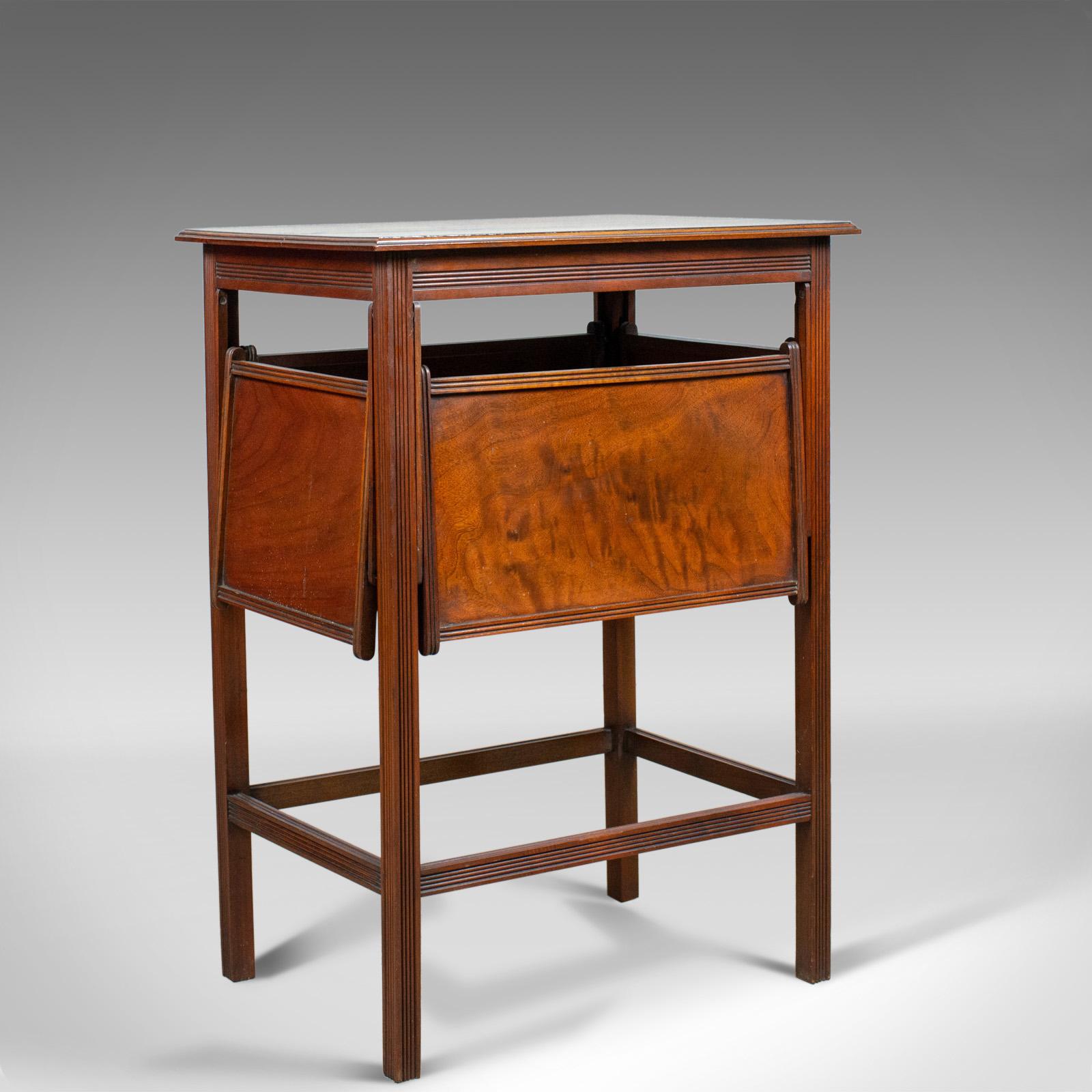 Antique Tea Table, English, Edwardian, Walnut, Cake Stand, Folding, circa 1910 3