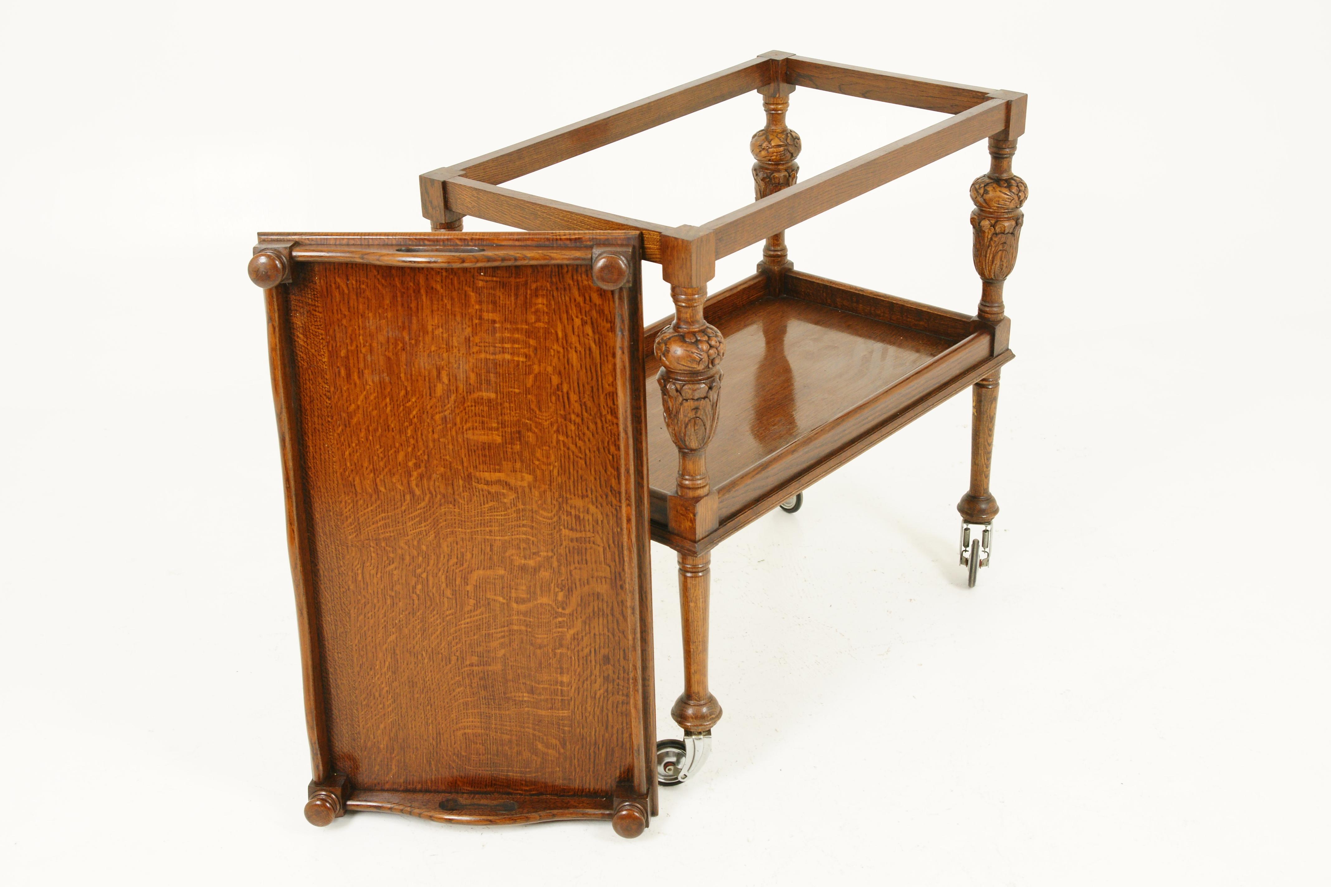 antique drinks trolley