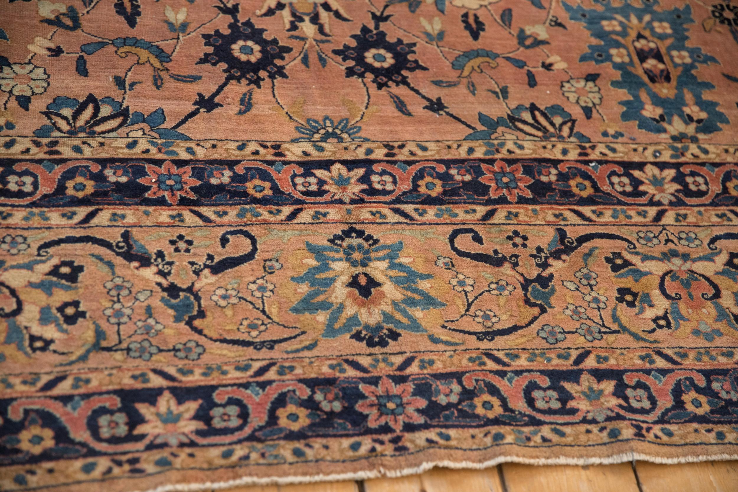Antique Tea Washed Kerman Carpet For Sale 3