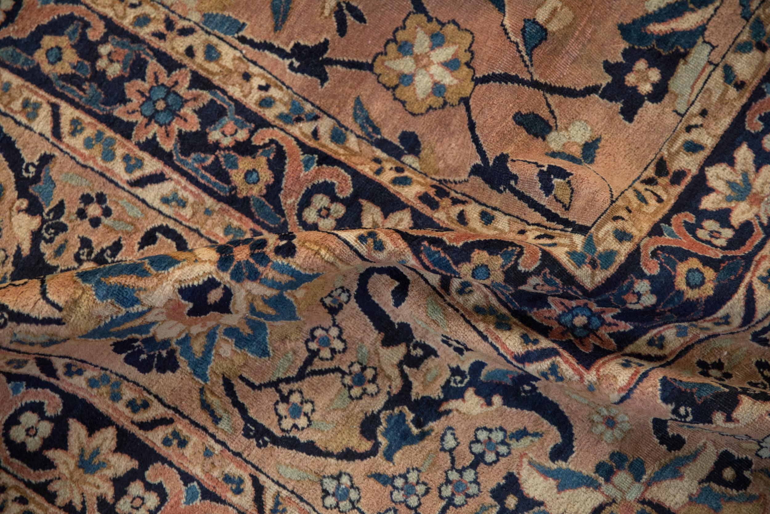 Antique Tea Washed Kerman Carpet For Sale 4