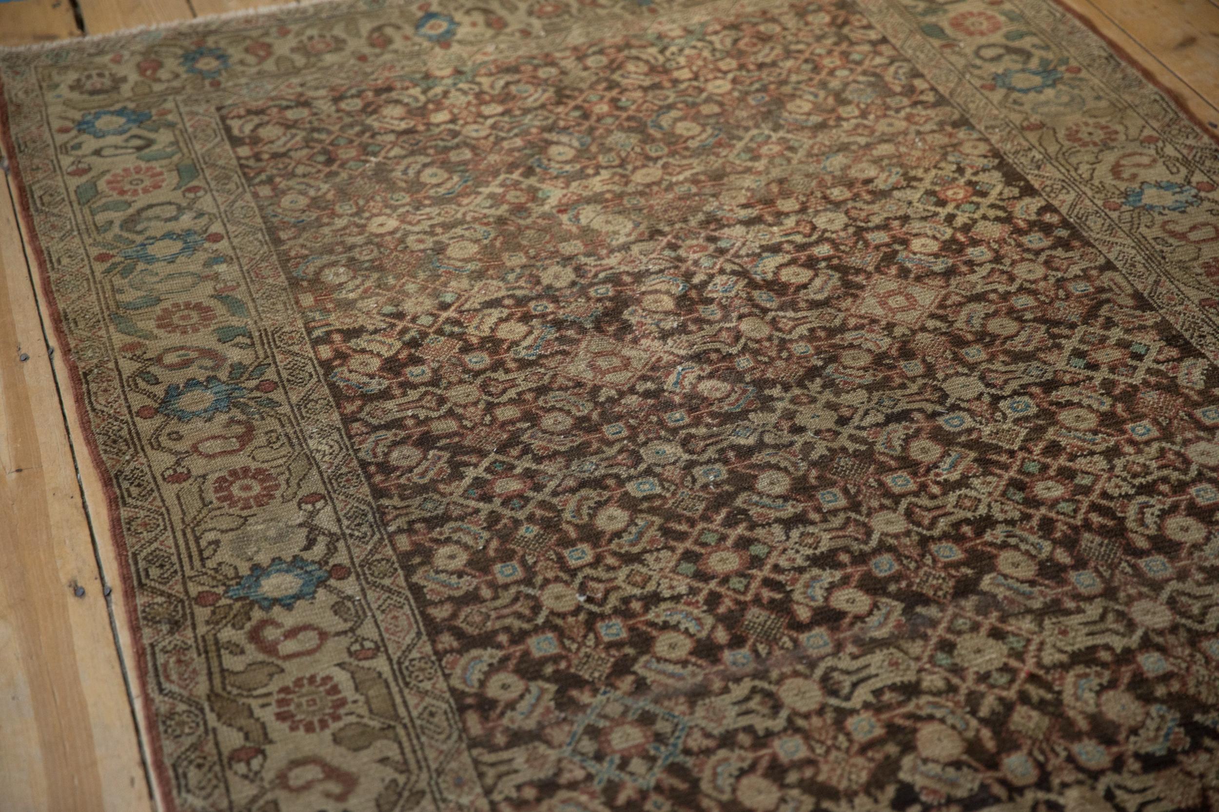 Antike Tee gewaschen Malayer Teppich Läufer im Angebot 1