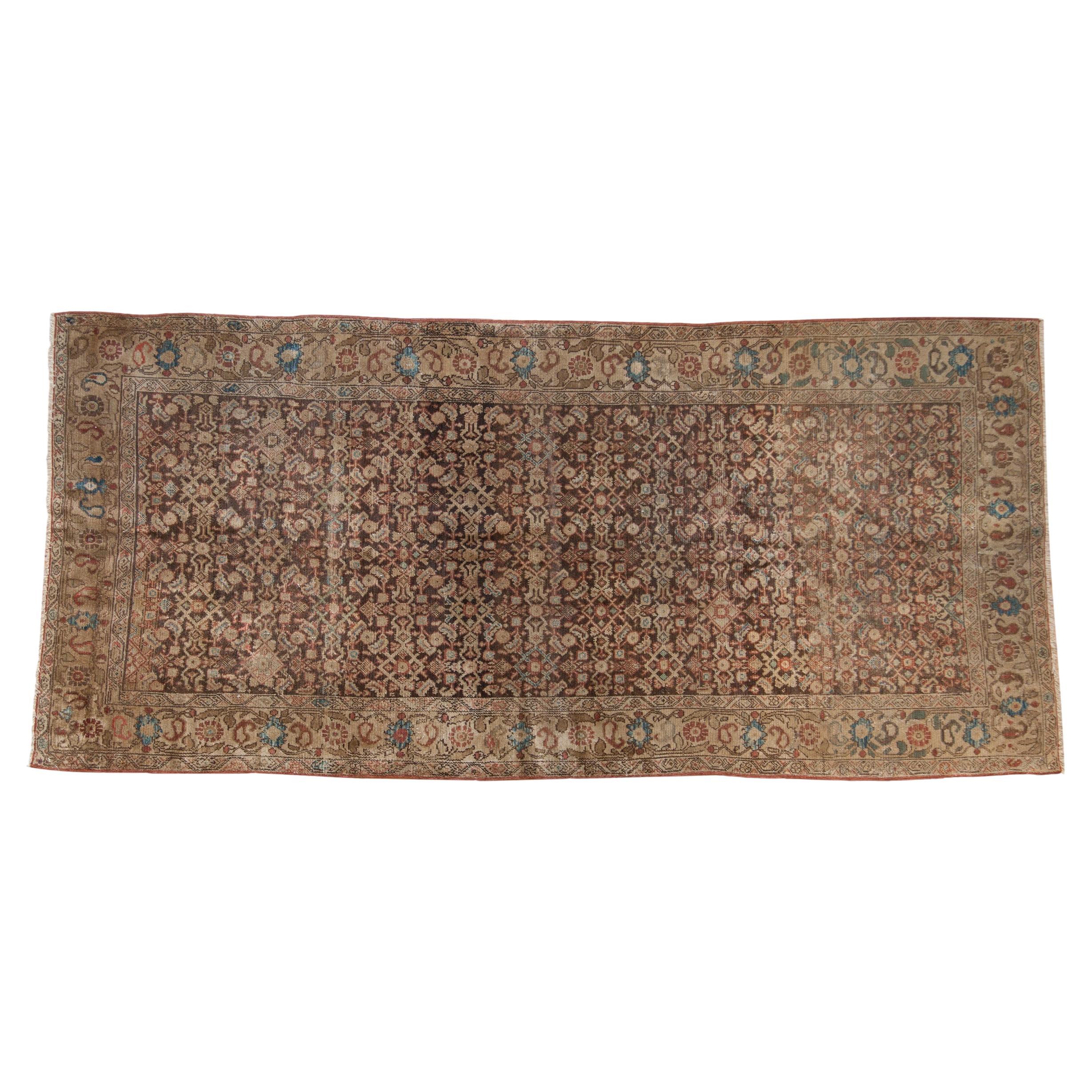 Antique Tea Washed Malayer Rug Runner