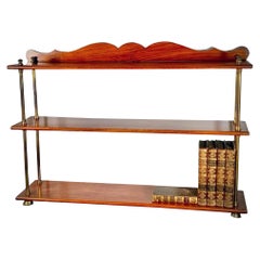 Antique Teak and Brass Campaign Bookshelves, Army & Navy Store